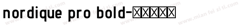 nordique pro bold字体转换